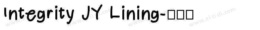 Integrity JY Lining字体转换